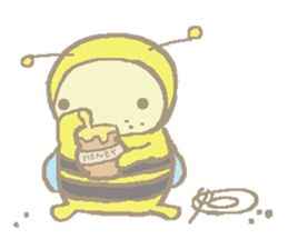 A little honey bee sticker 3 sticker #11418849