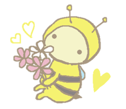 A little honey bee sticker 3 sticker #11418850