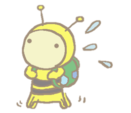 A little honey bee sticker 3 sticker #11418856