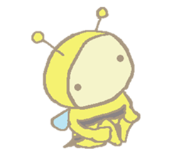 A little honey bee sticker 3 sticker #11418859