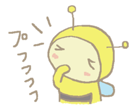 A little honey bee sticker 3 sticker #11418860