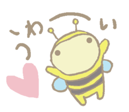 A little honey bee sticker 3 sticker #11418861