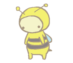 A little honey bee sticker 3 sticker #11418864