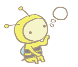 A little honey bee sticker 3 sticker #11418865