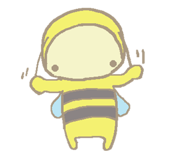 A little honey bee sticker 3 sticker #11418868