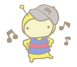 A little honey bee sticker 3 sticker #11418870