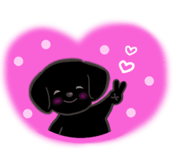 Love Love Labrador ! sticker #11419095