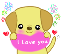 Love Love Labrador ! sticker #11419110
