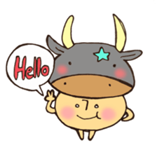 A constellation  Mr. Taurus mushroom. sticker #11419193