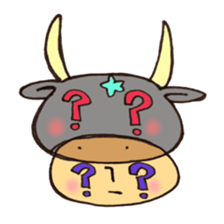 A constellation  Mr. Taurus mushroom. sticker #11419206