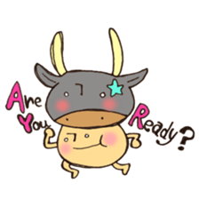 A constellation  Mr. Taurus mushroom. sticker #11419209