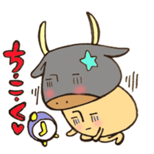 A constellation  Mr. Taurus mushroom. sticker #11419213