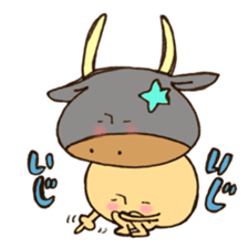 A constellation  Mr. Taurus mushroom. sticker #11419226