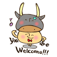 A constellation  Mr. Taurus mushroom. sticker #11419227