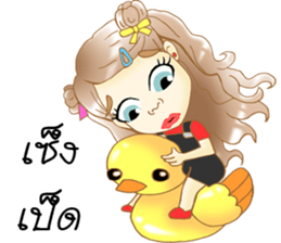 Hana lovely girl sticker #11419755