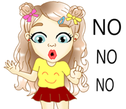 Hana lovely girl sticker #11419757