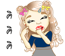 Hana lovely girl sticker #11419761