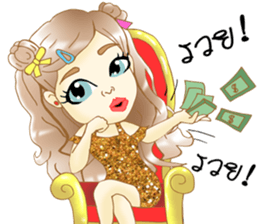 Hana lovely girl sticker #11419762