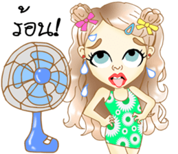 Hana lovely girl sticker #11419780