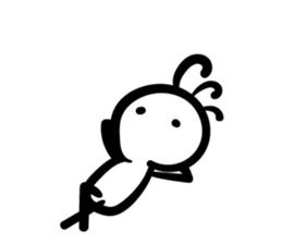 Cave painting of Native American 5 sticker #11419835