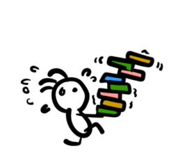 Cave painting of Native American 5 sticker #11419840