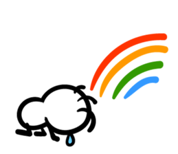 Cave painting of Native American 5 sticker #11419842