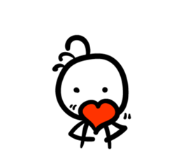 Cave painting of Native American 5 sticker #11419852