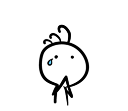 Cave painting of Native American 5 sticker #11419856