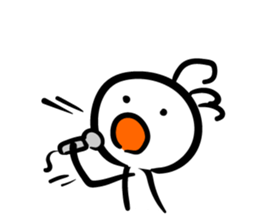 Cave painting of Native American 5 sticker #11419858