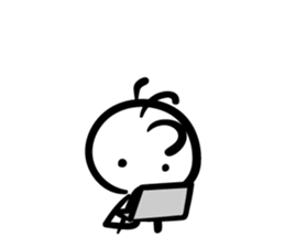 Cave painting of Native American 5 sticker #11419859