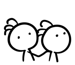 Cave painting of Native American 5 sticker #11419863