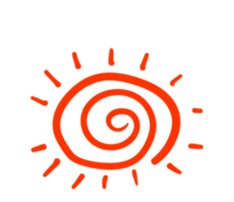 Cave painting of Native American 5 sticker #11419865