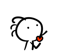 Cave painting of Native American 5 sticker #11419868