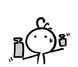 Cave painting of Native American 5 sticker #11419871