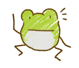 Keko the frog "frog's graffiti" sticker #11420072