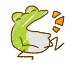 Keko the frog "frog's graffiti" sticker #11420078