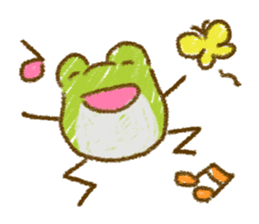 Keko the frog "frog's graffiti" sticker #11420079