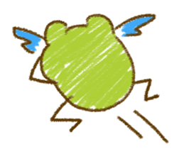 Keko the frog "frog's graffiti" sticker #11420087