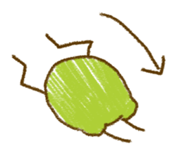 Keko the frog "frog's graffiti" sticker #11420091