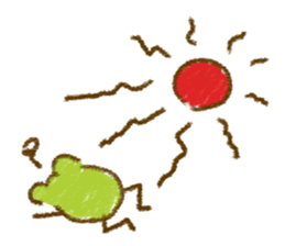 Keko the frog "frog's graffiti" sticker #11420094