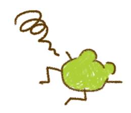 Keko the frog "frog's graffiti" sticker #11420099