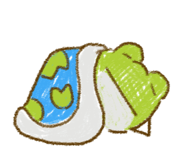 Keko the frog "frog's graffiti" sticker #11420101