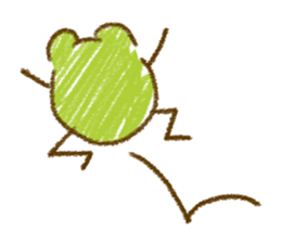 Keko the frog "frog's graffiti" sticker #11420102