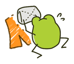 Keko the frog "frog's graffiti" sticker #11420111