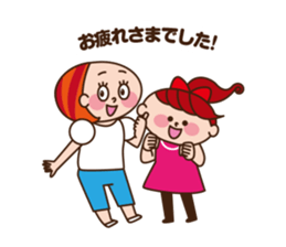 2 housewives conversation Sticker sticker #11420271