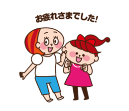 2 housewives conversation Sticker sticker #11420271