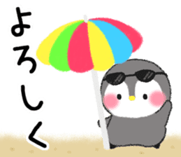 message penguin summer sticker #11420332
