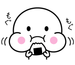 White thing usable anytime 8 sticker #11420563