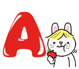 Alphabet Rabbit. sticker #11420676