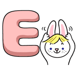 Alphabet Rabbit. sticker #11420680